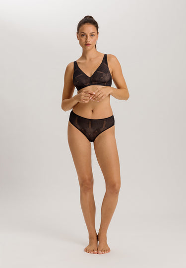 Martha Lace Hi-Cut Brief | Black 70884-019